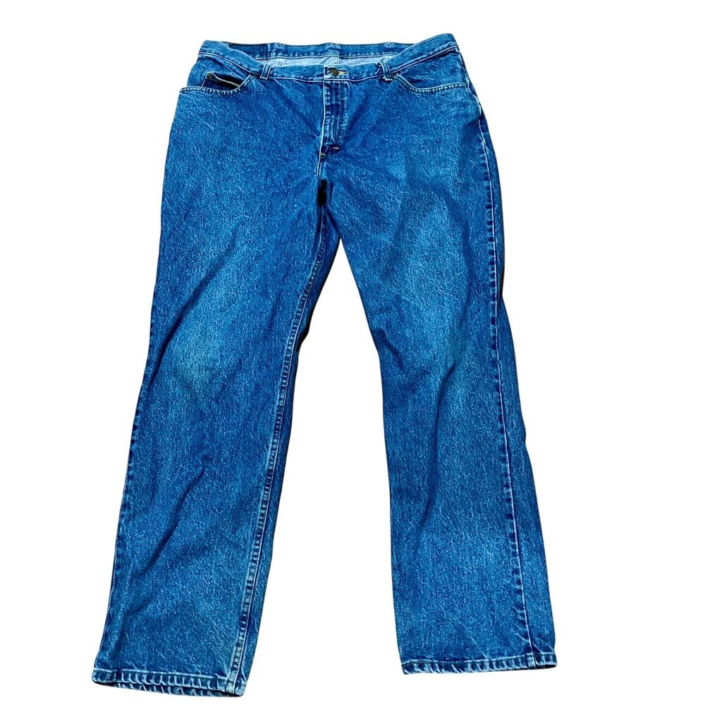 Lee Riders Blue Jeans Men's W40 L33.5 Relaxed Fit Straight Leg 100% Cotton Denim
